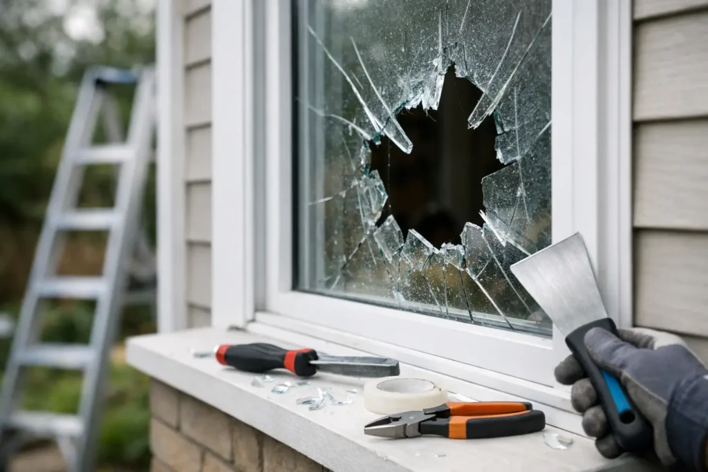 Broken House Window Repair: What to Do Fast